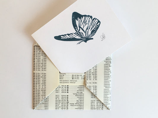 Papillon - carte et enveloppe