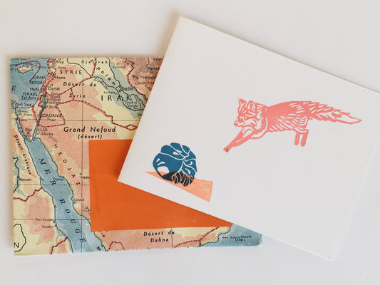 Renard - carte et enveloppe