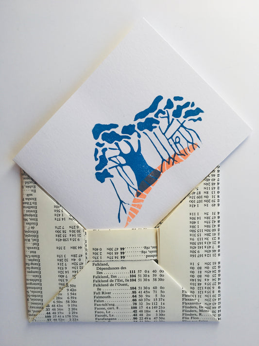 Arbre - carte et enveloppe