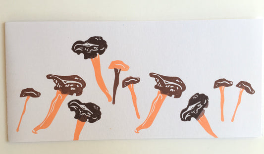 Trompette de la mort - carte et enveloppe